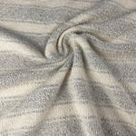 Double-Sided Gray French Terry Fabric by the Yard | 15 Oz/340 GSM – Reversible Knit for Hoodies, Sweatshirts, Towels, Loungewear & More