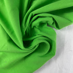 Lime Green Cotton Jersey Spandex 10 oz Medium Weight Eco-Friendly Sustainable Fabric By the Yard