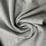 Heavy Cotton French Terry Heather Gray Knit With Matching Jersey and Rib | 450 GSM/22 Oz French Terry Heavy Sweatshirt Fabric By The Yard
