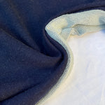 Heavy Blue Denim Cotton French Terry | 15 Oz French Terry Heavy Sweatshirt Fabric By The Yard