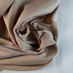Tan Cotton Jersey Spandex 10 oz Medium Weight Eco-Friendly Sustainable Fabric By the Yard