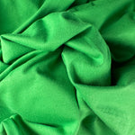 Kermit Green Cotton Jersey Spandex 10 oz Medium Weight Eco-Friendly Sustainable Fabric By the Yard
