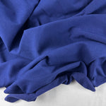 Midnight Blue Cotton Jersey Spandex 10 oz Medium Weight Eco-Friendly Sustainable Fabric By the Yard