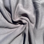 Cotton Fleece Dark Grey With Matching Rib Medium Weight | 400 GSM/ 12 OZ Knit Sweatshirt Fabric By The Yard