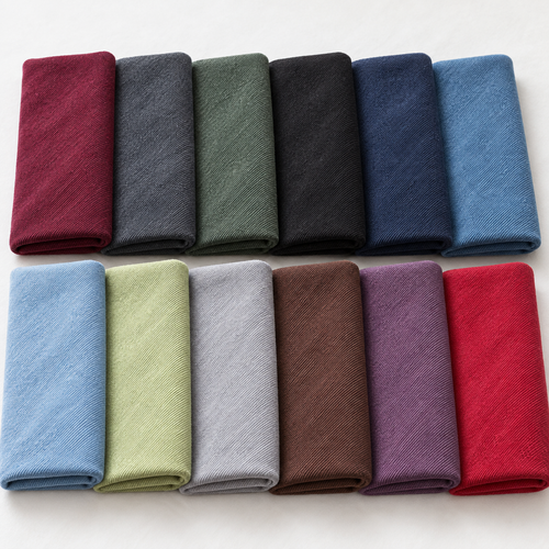 Enzyme-Washed Tencel Lyocell Gabardine Twill Fabric by the Yard — full 12-color range