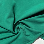 100% Cotton Jersey Kelly Green Knit Medium-Heavy Weight Eco-Friendly Fabric By The Yard 60″