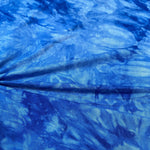 Royal Blue & White Cloud Tie-Dye Bamboo Jersey