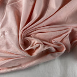 Baby Pink Cotton Jersey Spandex 10 oz Medium Weight Eco-Friendly Sustainable Fabric By the Yard