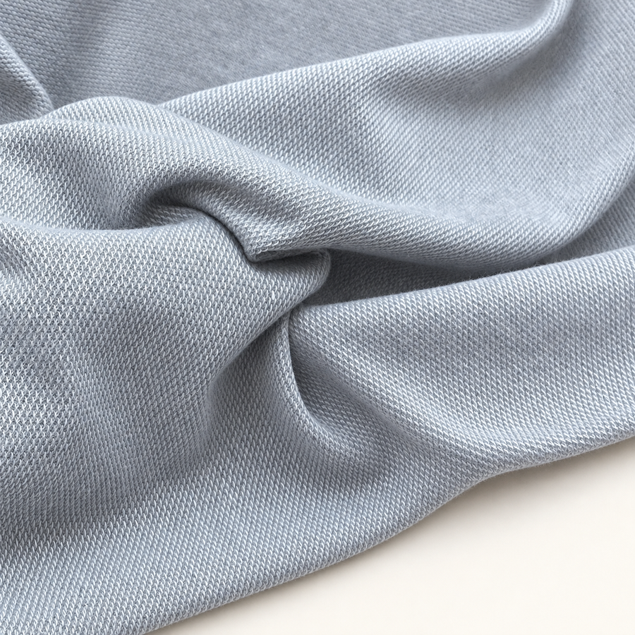 58" Cotton Baby French Terry Spandex with Stretch 9 OZ Knit Fabric By the Yard — styled fabric photograph