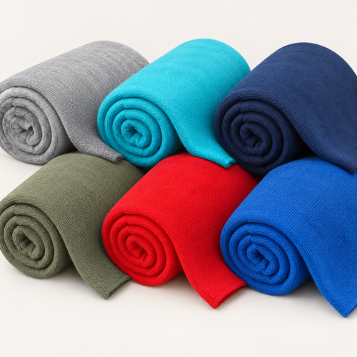 58" 100% Cotton Heavy Jersey Knit Fabric By the Yard — full 6-color fabric range