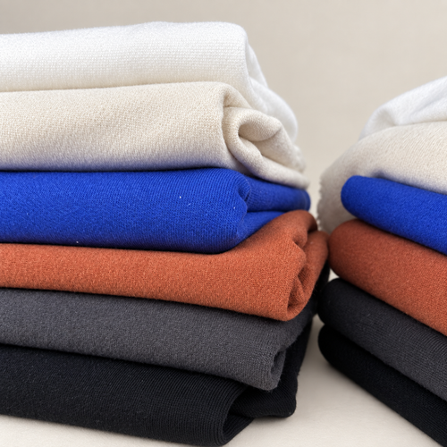 Heavy Cotton Fleece | 24 OZ Knit Sweatshirt Fabric By The Yard | Matching Rib Sold Separately — styled fabric photograph