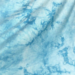 Tie Dyed Bamboo Spandex Knit Fabric - Sky Blue Cloud, 60" Wide