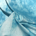 Sky Blue Tie Dye Bamboo Spandex Jersey Knit Fabric, 60" Wide