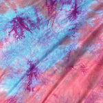 Tie Dye Bamboo Spandex Fabric: Watermelon Cotton Candy, 4-Way Stretch