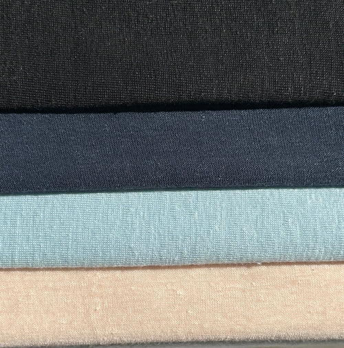 100% Linen Jersey Knit 8 Oz Sheer Knit Fabric By the Yard