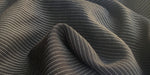 Striped Cotton Lyocell Fabric, Black & White Blend, 58" Wide