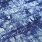 Dark Navy Blue Tie Dye Bamboo Spandex Jersey Knit Fabric