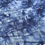 Dark Navy Blue Tie Dye Bamboo Spandex Jersey Knit Fabric