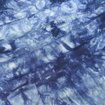 Dark Navy Blue Tie Dye Bamboo Spandex Jersey Knit Fabric
