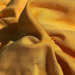 Butter Yellow Tencel Gabardine Fabric, Eco-Friendly Woven Apparel