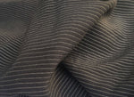 Striped Cotton Lyocell Fabric, Black & White Blend, 58" Wide