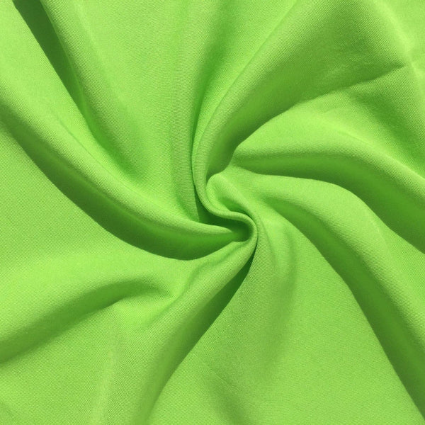 Chartreuse Green Tencel Fabric, Gabardine Twill Weave, Eco-Friendly Lyocell