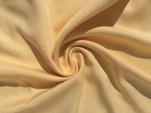 Pineapple Yellow Tencel Gabardine Twill Fabric, Eco-Friendly Woven