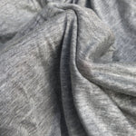 60" Modal & Cotton Solid Heather Gray Jersey Knit Fabric By the Yard