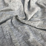 60" Modal & Cotton Solid Heather Gray Jersey Knit Fabric By the Yard