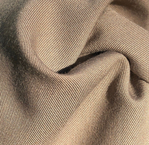 60" Rayon Blend 6.5 OZ Khaki Apparel Woven Fabric By the Yard