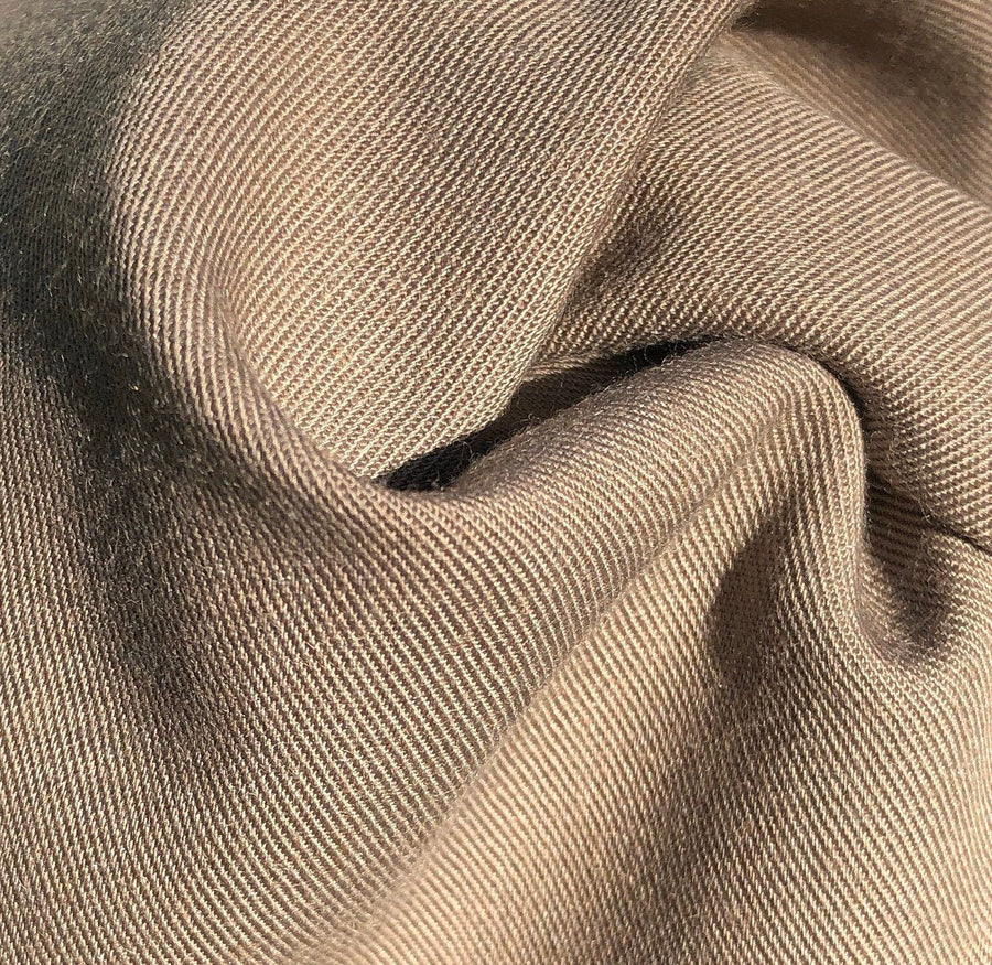 60" Rayon Blend 6.5 OZ Khaki Apparel Woven Fabric By the Yard