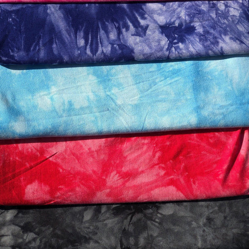 Tie Dye Bamboo Spandex Jersey Knit Fabric, 60" Wide By The Yard