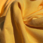 Butter Yellow Tencel Gabardine Fabric, Eco-Friendly Woven Apparel