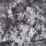 Black & Gray Tie Dye Bamboo Spandex Jersey Knit Fabric - 60" Wide