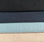 100% Linen Jersey Knit USA Made Sheer Fabric By the Yard