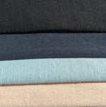 100% Linen Jersey Knit USA Made Sheer Fabric By the Yard