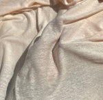 100% Linen Jersey Knit USA Made Sheer Fabric By the Yard