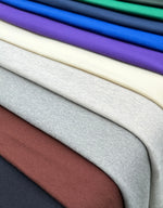 100% Cotton French Terry Knit Fabric, Heavy USA Made Sweater Material