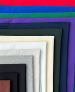 100% Cotton Fleece USA Made Heavy Sweater Knit Fabric, Matching Rib