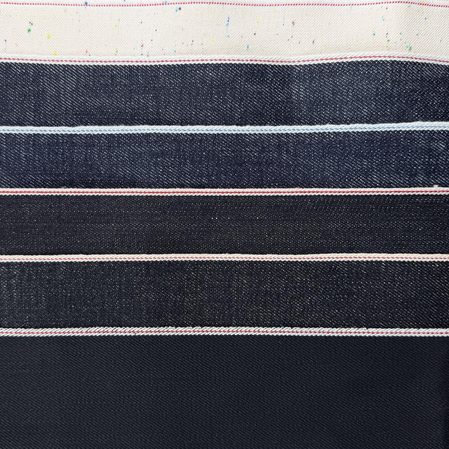 Premium Japanese Selvedge Denim, 14 oz | Slub, Nep, Double Black & More | By The Yard | 32"-40" Wide