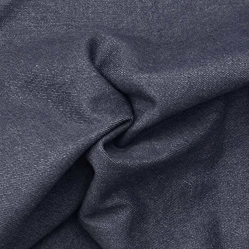 60" 100% Cotton Italian Denim Dark Indigo 10 OZ Woven Fabric — styled fabric photograph
