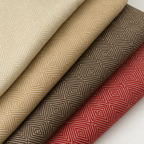 100% Italian Linen Diamond Jacquard Heavy 12 oz Upholstery/Apparel Fabric By The Yard 60″ — complete 4-color range