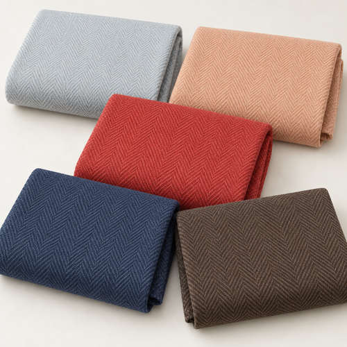 100% Italian Linen Heavy Herringbone 12 oz Upholstery/Apparel Fabric By The Yard 60″ — complete 5-color range