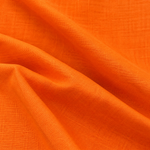 Orange Lithuanian linen cotton 5 oz woven fabric — styled from original listing photograph