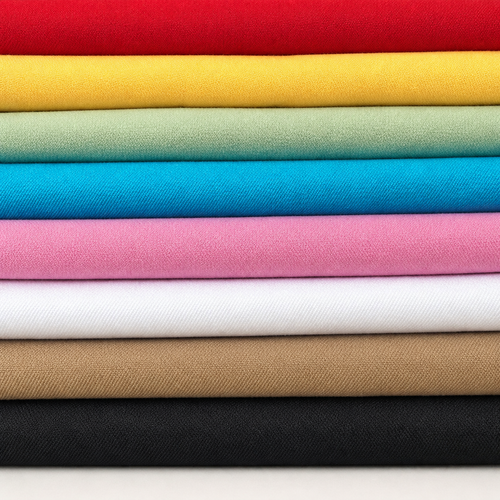 54" Organic Cotton Twill 4 Way Stretch Spandex & Stretch Woven Fabric — styled fabric photograph