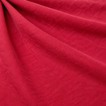 Red — enzyme-washed Tencel Lyocell Gabardine — styled fabric photograph