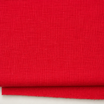 Red Lithuanian linen cotton 5 oz woven fabric — styled from original listing photograph
