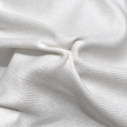 60" 100% Cotton Baby Chenille 6.5 OZ White Woven Fabric By the Yard — styled fabric photograph