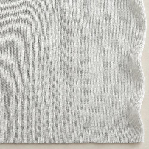 White Cotton Ribbing Fabric, 100% Cotton Rib Knit, Cuffs Collars Waistbands, Sold by the Yard — styled fabric photograph