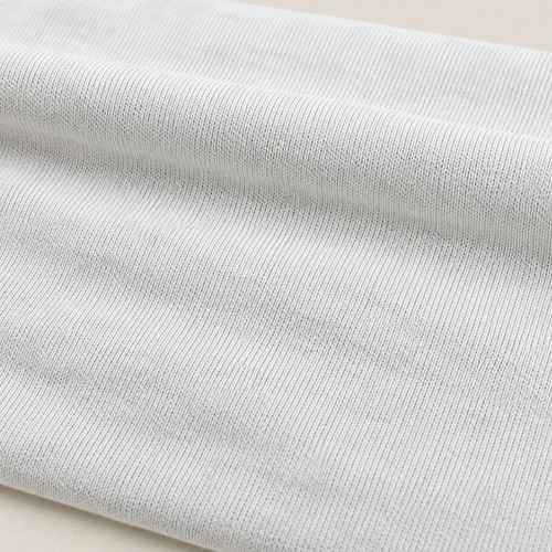 White Looped French Terry Knit Fabric, 100% Cotton Loopback Terry, Sweatshirt Robe Loungewear Fabric, Sold by the Yard — styled fabric photograph